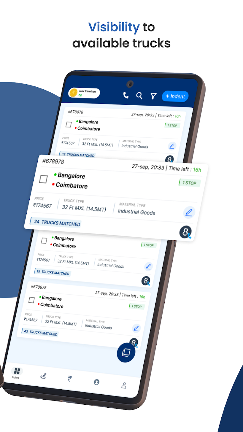 See verified trucks available on your lane.